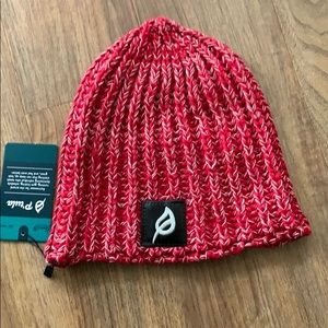 Ptula red holiday beanie one size NWT